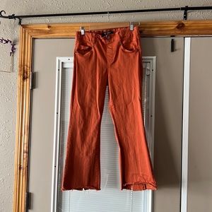 Liverpool orange kick flare jeans. Super cute!